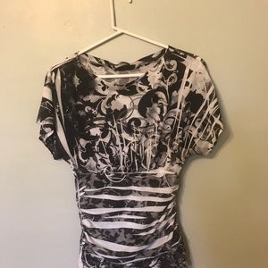 Black and white shirt